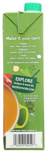 Vista 7 de Pacific Foods - Caldo de verduras orgánico bajo en sodio, 32 onzas