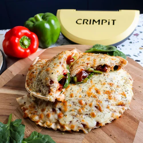 Vista 6 de CRIMPiT Sellador de tortillas grande – Para tortillas de harina de 10 a 12 pulgadas Haz tacos sellados, quesadillas, burritos y más Comidas sin