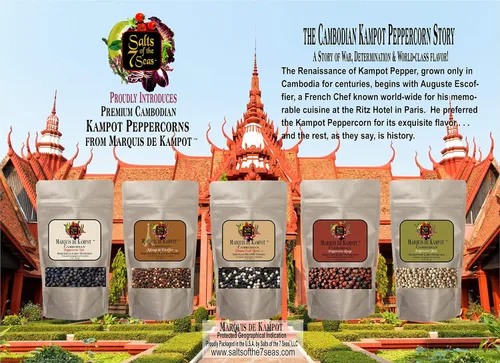 Vista 2 de Kampot Peppercorn Melange de Escoffier