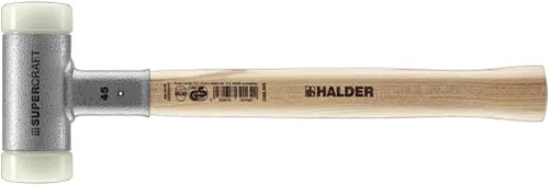 Vista 16 de Halder SuperCraft Dead Blow Mallet 3366.020 - Mazo sin rebote, inserciones de nailon duro, mango de madera de nogal americano con protector