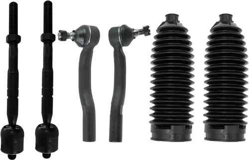 Vista 349 de TRQ Kit de dirección delantera con barra de acoplamiento de fuelle de piñón y cremallera compatible con Toyota Echo 2000-2005