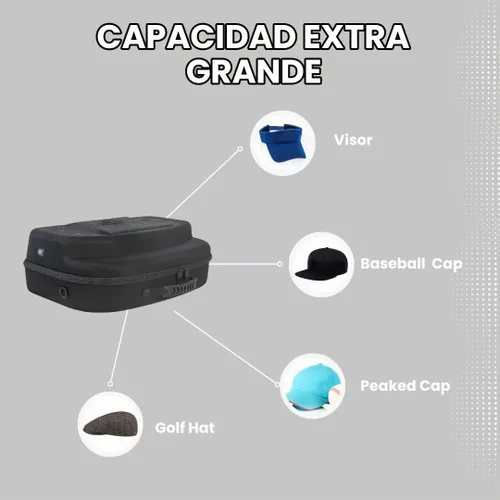 Vista 4 de Homiegear HG Travel VIP - Funda de transporte multiusos, hasta 14 sombreros Negro