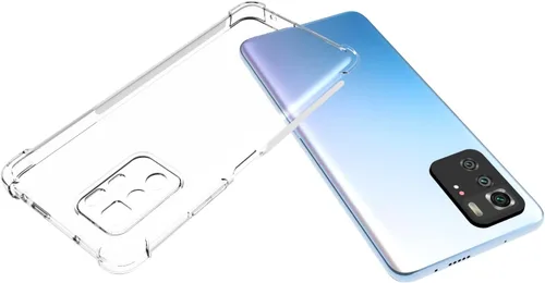 Vista 3 de USTIYA Caso para Poco X3 GT Clear TPU Cuatro Esquinas Cubierta Protectora Transparente Suave Funda