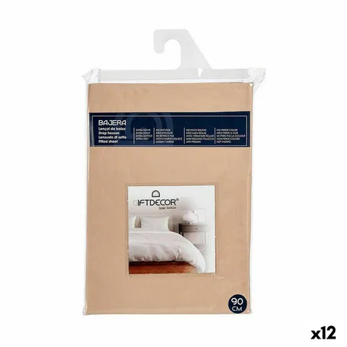 Vista 2 de Sábana Bajera Gift Decor Beige 90 cm (12 Unidades)