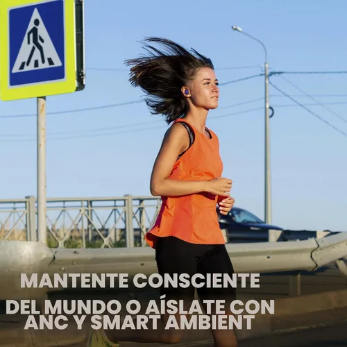 Vista 5 de JBL Endurance Race 2 - Auriculares deportivos True Wireless impermeables (IP68) con 4 micrófonos para llamadas nítidas y claras, sonido JBL Pure