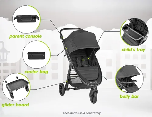 Vista 36 de Baby Jogger Maxi COSI, Be Safe, Adaptador de asiento de coche Cybex Compatible con cochecito doble City Mini 2, cochecito doble City Mini GT2