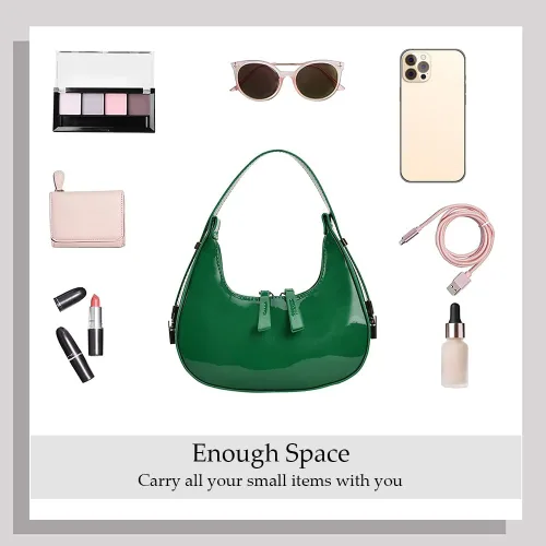 Vista 5 de JYG Crescent Shoulder Bag for Women Retro Hobo Handbags Top Handle Bags Fashion Ladies Clutch Purses