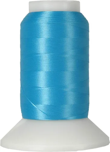 Vista 50 de Threadart Hilo de Serger Lanoso Elástico 3,280.8 ft Carretes Nylon, Aqua