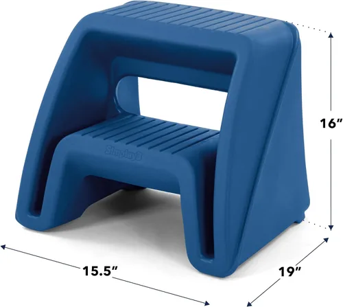 Vista 5 de Simplay3 taburete para hogar, Plástico, Azul