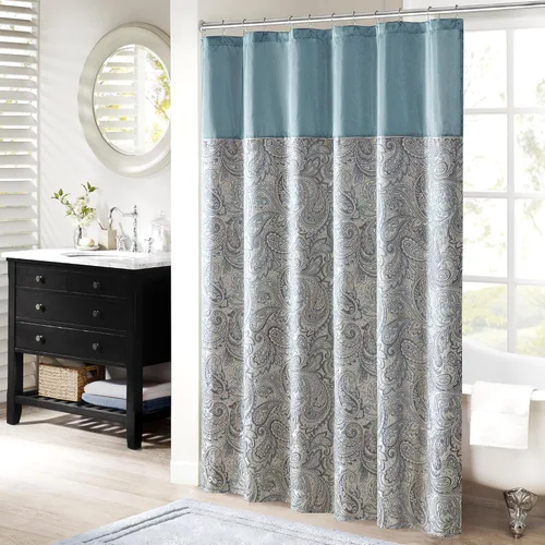 Vista 9 de Cortina de regadera Jacquard de poliéster Aubrey
