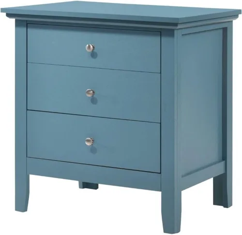 Vista 8 de Glory Furniture Mesita de noche Hammond con 3 cajones en color beige
