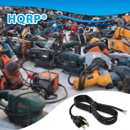 Vista 5 de HQRP Cable de alimentación de CA de 10 pies compatible con cable Porter 100 630 6302 1002 router, 330 351 352 352 VS 505 reparación de cable de red