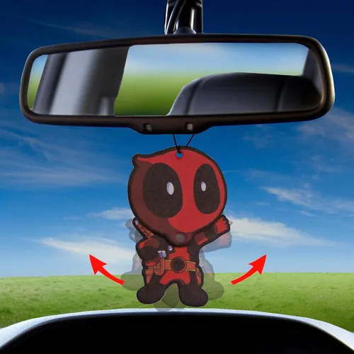 Vista 5 de Plasticolor 005425R01 ambientador de auto para Marvel Comics Deadpool Wiggler