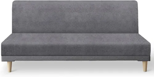 Vista 38 de molasofa - Funda elástica para futón de aspecto de cuero, cubierta para sofá sin brazos, protector de muebles con parte inferior elástica, funda