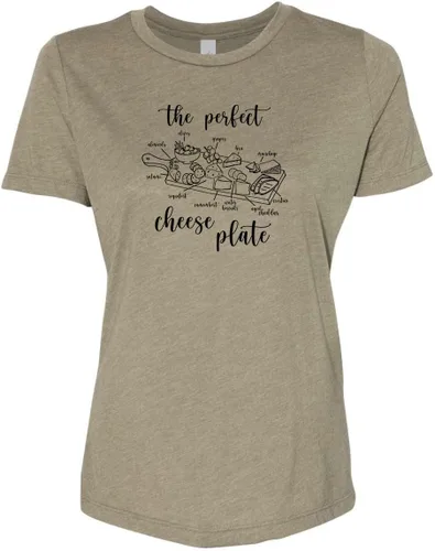 Vista 9 de Cute Women's Screen Printed Crew Neck Tee, Shirts With Sayings, Dusty Blue or Olive