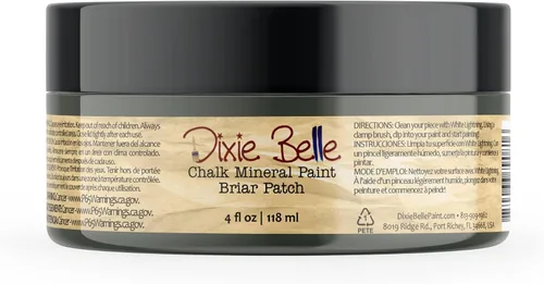 Vista 161 de Pintura para muebles con acabado de tiza Dixie Belle Paint Company - Amatista (4oz) - Pintura mineral de tiza chic púrpura profundo mate