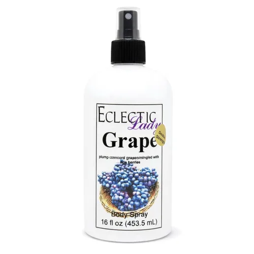 Vista 10 de Eclectic Lady Spray corporal de uva, doble fuerza, 2 onzas, niebla corporal