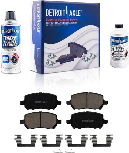 Vista 67 de Detroit Axle - Pastillas de Freno Traseras de Cerámica Izquierda Reemplazo de Pinza para Silverado Sierra Suburban 1500 Tahoe Yukon Escalade ESV EXT
