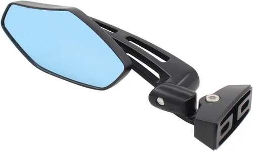 Vista 6 de NewYall Par negro Racing espejo retrovisor doble ajuste Sport Bike espejo lateral para Kawasaki para Suzuki para Honda CBR 250 600 929 954 1000 GSXR