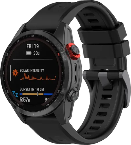 Vista 2 de REYDA Correa de silicona compatible con Garmin Fenix 7S/7S Pro/6S/6S Pro/5S/5S Plus, 0.787 pulgadas, ajuste rápido, suave, flexible, pulsera