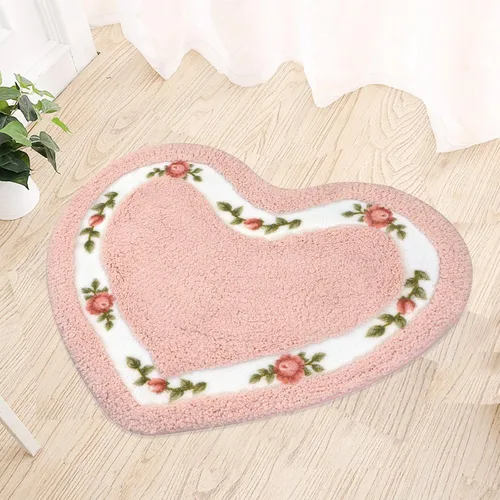 Vista 17 de Abreeze Alfombra rosa para sala de estar y dormitorio, antideslizante, ultrasuave, lavable y absorbente, 17.71x49.21 pulgadas, color azul