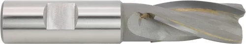 Vista 10 de Fresa de extremo soldada de carburo CME, nariz cuadrada, 1 1/2" diámetro del molino, 2" longitud de corte, 5 5/8" longitud total, 4 flautas, corte
