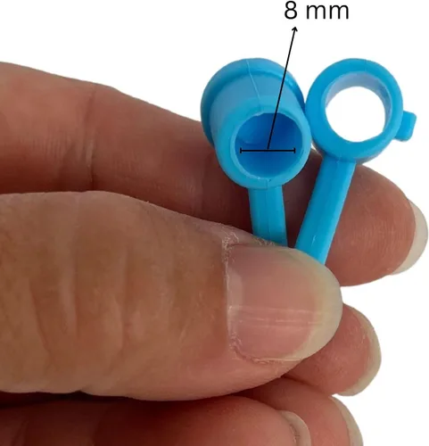 Vista 2 de 12 fundas de silicona reutilizables con puntas de popote de 0.315 pulgadas, tapas de pajita, a prueba de polvo, para copa Stanley