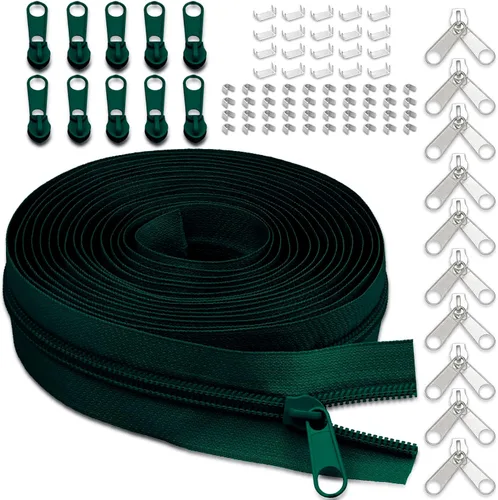 Vista 14 de Cinta de cremallera de nailon #3 para coser: YZSFIRM 10 yardas negras por The Yard Cremalleras de bobina de nailon para costura DIY y manualidades