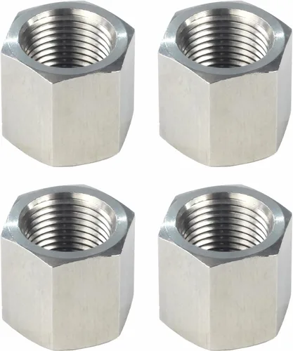 Vista 6 de HFS (R) Tapa hexagonal de 1/4 pulgadas NPT hembra, acero inoxidable 304 cabeza hexagonal para tubería, paquete de 1