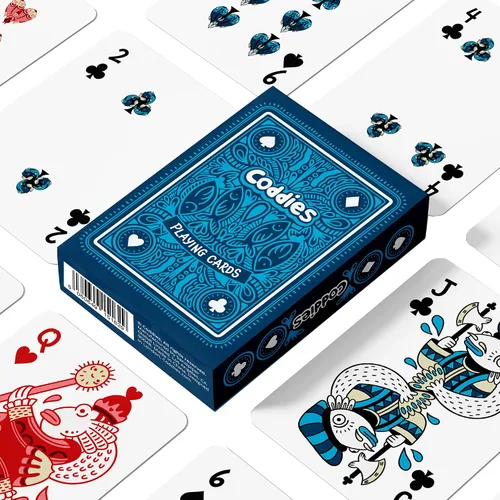 Vista 7 de Coddies Cartas de juego de peces FINtastic Cards Fish Design Idea de regalo Juegos, Go Fish, Poker, Black Jack