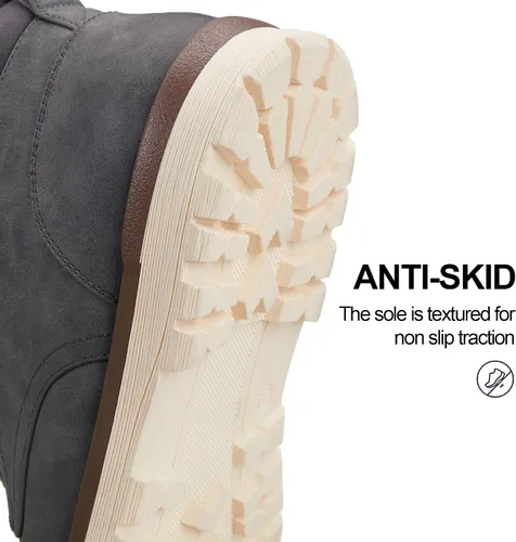 Vista 4 de Vostey - Botas de senderismo para hombre, de estilo casual, resistentes al agua, tipo chukka