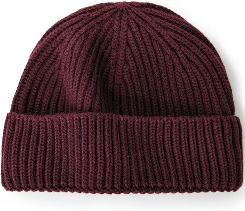 Vista 9 de Gorros de pescador de lana merino 100% para hombre, gorro de Gris
