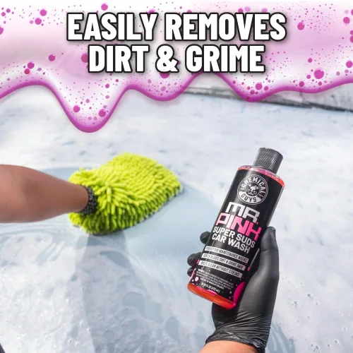 Vista 5 de Chemical Guys Mr. Pink - Jabón espumoso para lavado de autos (funciona con cañones de espuma, pistolas de espuma o lavados de cubeta) seguro