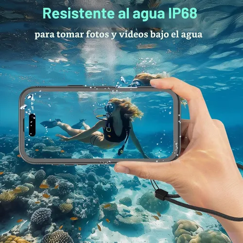 Vista 2 de SOKUSIN Funda Impermeable para iPhone 14 Pro Max - Funda Protectora de Cuerpo Completo con Protector de Pantalla y Cámara Incorporado, Resistente a