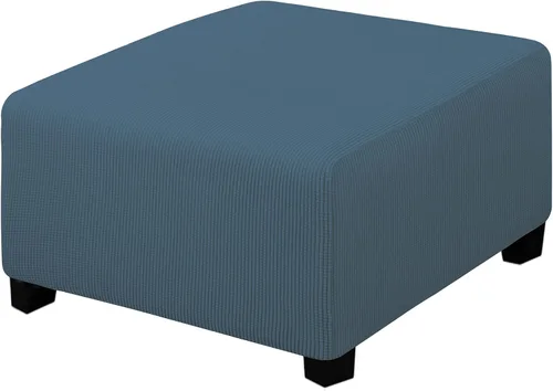 Vista 23 de Easy-Going Funda Elástica para Otomana Taburete de Almacenamiento Plegable Protector de Muebles Funda Rectangular Suave con Parte Inferior Elástica