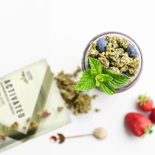 Vista 5 de Living Intentions cereal súper alimento, banana cáñamo, con Probióticos, 9 onzas