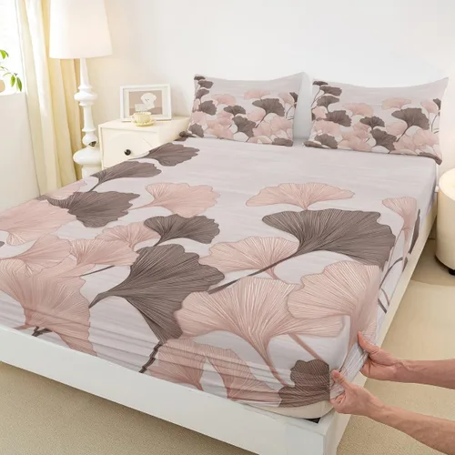 Vista 8 de Sábana bajera rústica de tamaño individual, juego de ropa de cama de madera vieja casa de campo para niños, niñas, niños y adultos, decoración