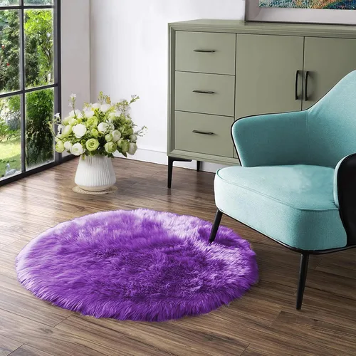 Vista 77 de Latepis - Alfombra rectangular de piel sintética tipo lana de oveja suave y esponjosa de estilo bohemio para sala de estar, dormitorio y residencias