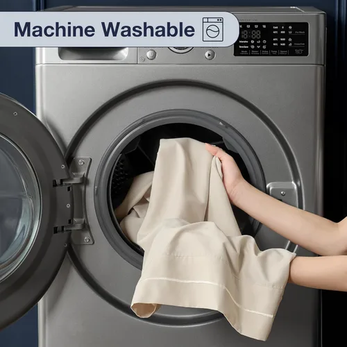 Vista 7 de Casual Living Juego de sábanas tamaño individual, microfibra refrescante, 3 piezas, color beige