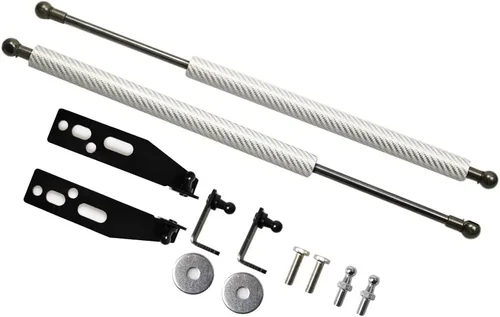 Vista 8 de TSUBASA Soportes de elevación para Fiat 500 2007-2022 Capó delantero Modificar fibra de carbono Amortiguadores de choque cargados a gas Barra