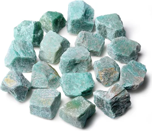 Vista 14 de ZHIYUXI Amatista de 2 pulgadas, cuarzo rosa, cuarzo transparente, fluorita, piedras en bruto, cristales crudos a granel, piedras preciosas naturales