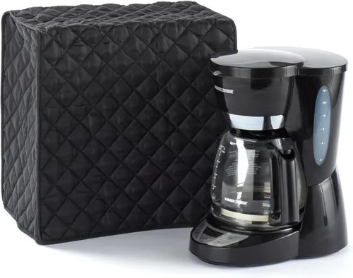 Vista 18 de Covermates Keepsakes - Funda para cafetera, protección contra el polvo, resistente a las manchas, lavable, funda para electrodomésticos, color negro