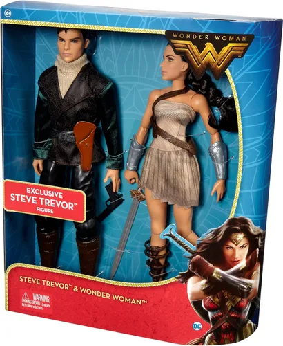 Vista 8 de DC Figuras de acción La mujer maravilla y Steve Trevor, Paquete de 2