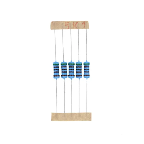 Vista 24 de 100PCS 1 vatios 1W 0R1 0.1 ohmios 1% resistencia de película metálica