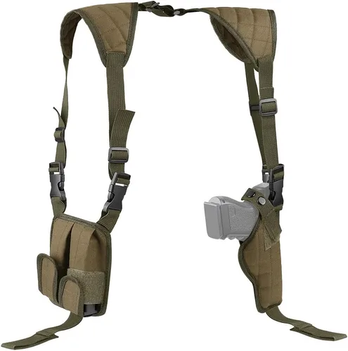 Vista 10 de Funda de hombro Xaegistac Airsoft Funda de hombro vertical general ajustable para la mayoría de tipos de pistolas Durable Airsoft Holsters
