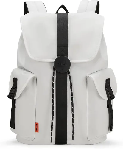 Vista 8 de mixi Mochila de viaje para laptop para mujeres y hombres, mochila de mano para portátiles de 16 pulgadas, bolsas ligeras para estudiantes