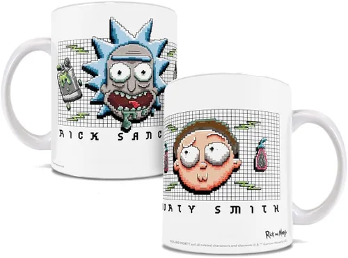 Vista 50 de Trend Setters Friends the Television Show – 25 años – Mercancía oficial – Taza de café o té de cerámica blanca de 11 onzas – perfecta para regalar