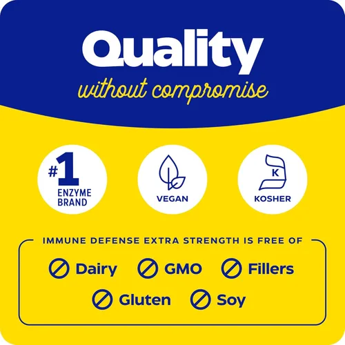 Vista 7 de Enzymedica, Defensa inmunológica, extra fuerza, enzimas proteolíticas para apoyo inmunológico y respiratorio 2X, 90
