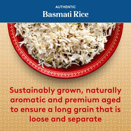 Vista 6 de Royal - Arroz Basmati Blanco de Grano Largo Auténtico Envejecido Naturalmente - 15 lbs