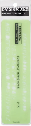 Vista 10 de Plantilla de letras y números verticales góticos, tamaño de 1 pulgada, 1 cada uno (R918)